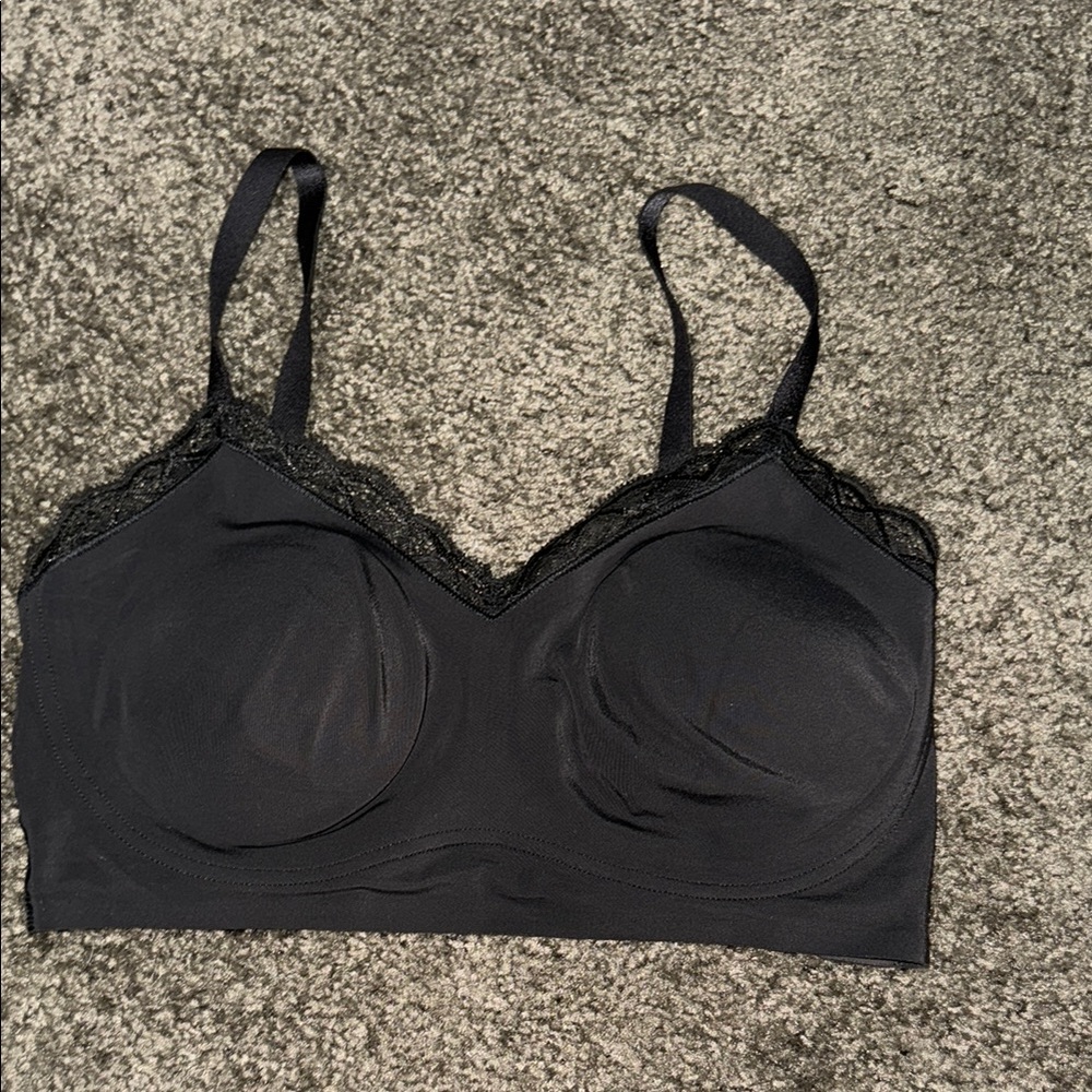 True & Co Black Wireless Bra Intimates